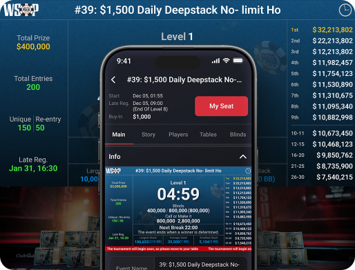 WSOP Poker客户端内容预览